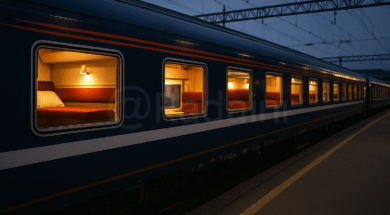 قطار النوم بين سويسرا والدنمارك