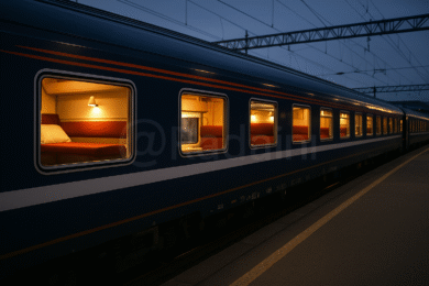 قطار النوم بين سويسرا والدنمارك